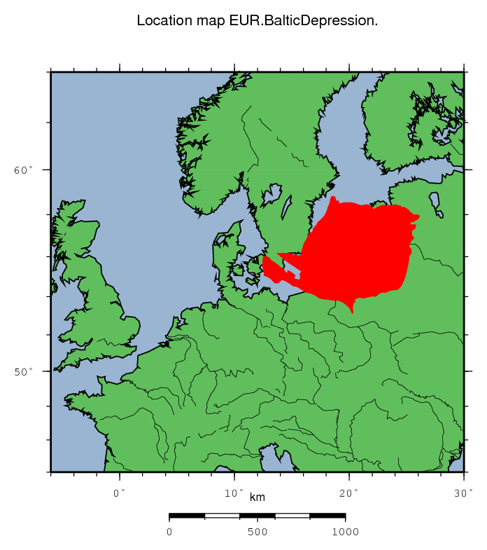 Baltic Depression location map