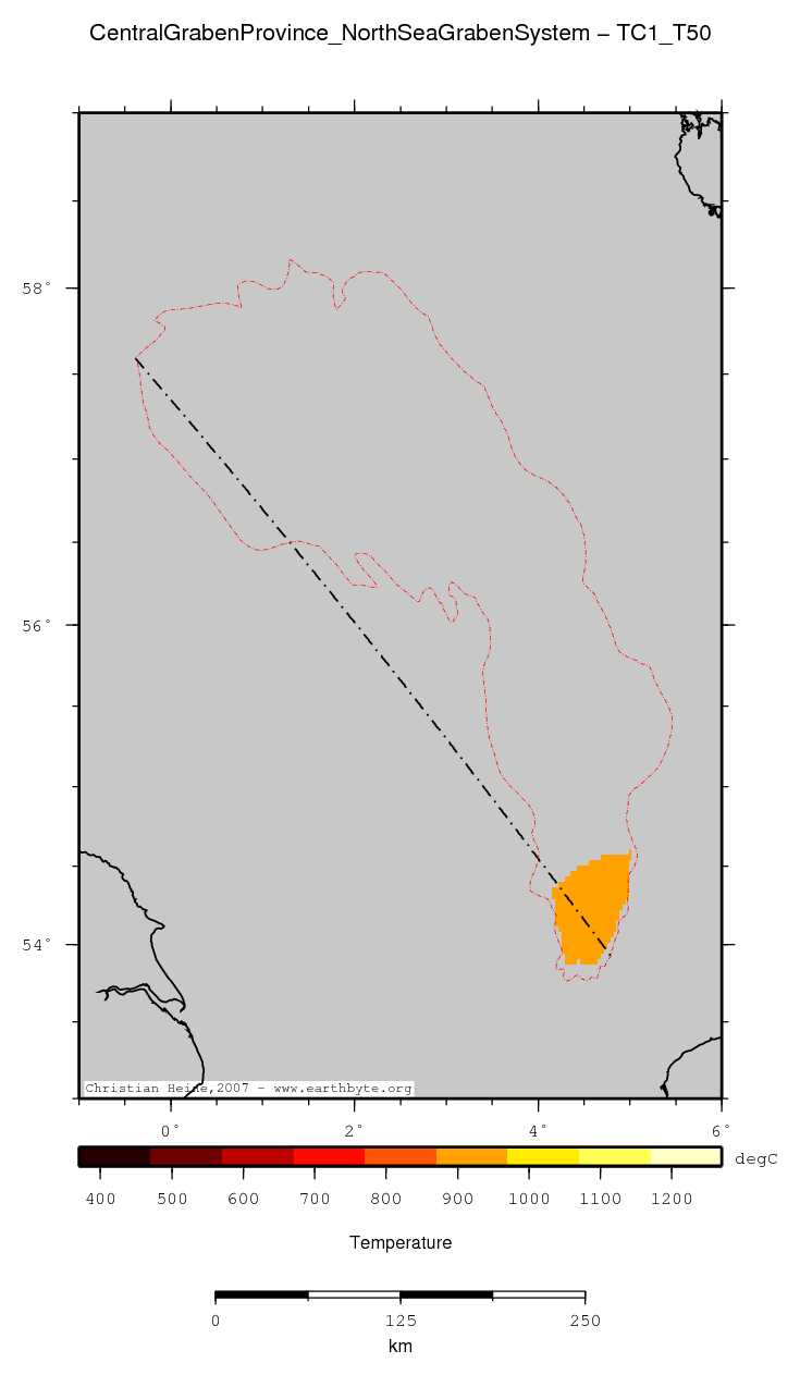 Central Graben Province (North Sea Graben System) location map