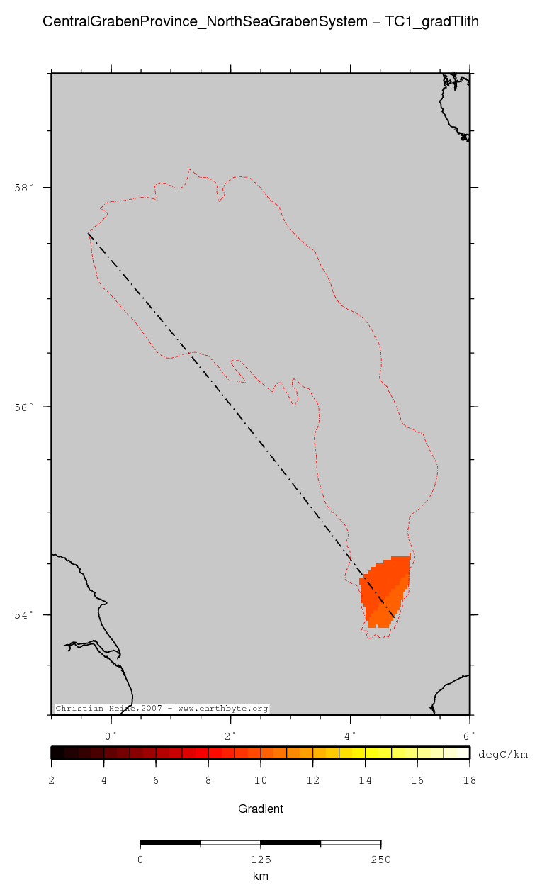 Central Graben Province (North Sea Graben System) location map