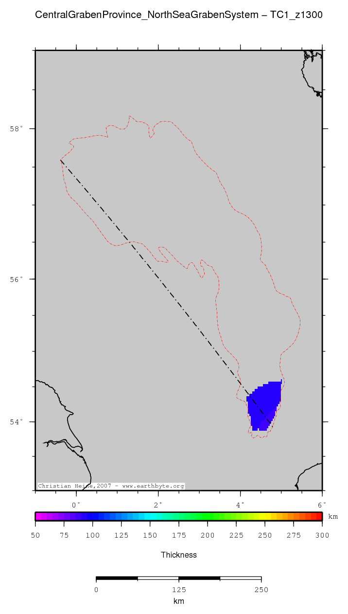 Central Graben Province (North Sea Graben System) location map