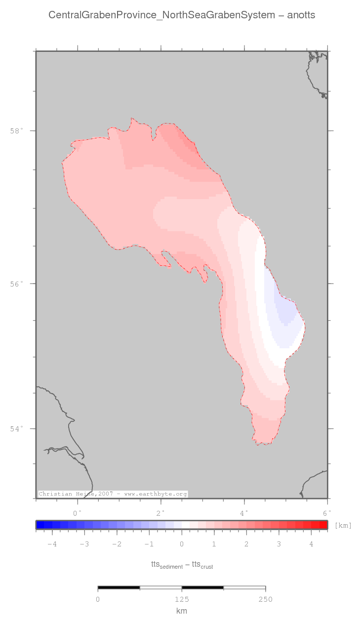 Central Graben Province (North Sea Graben System) location map