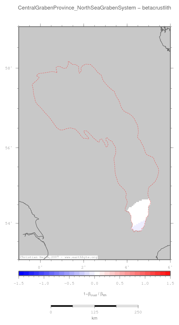 Central Graben Province (North Sea Graben System) location map