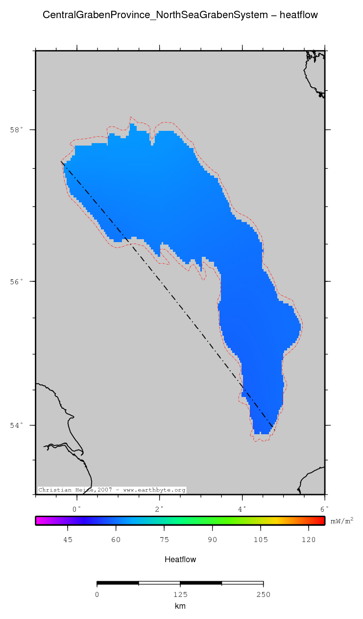 Central Graben Province (North Sea Graben System) location map