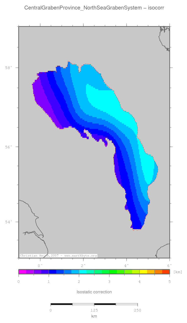 Central Graben Province (North Sea Graben System) location map