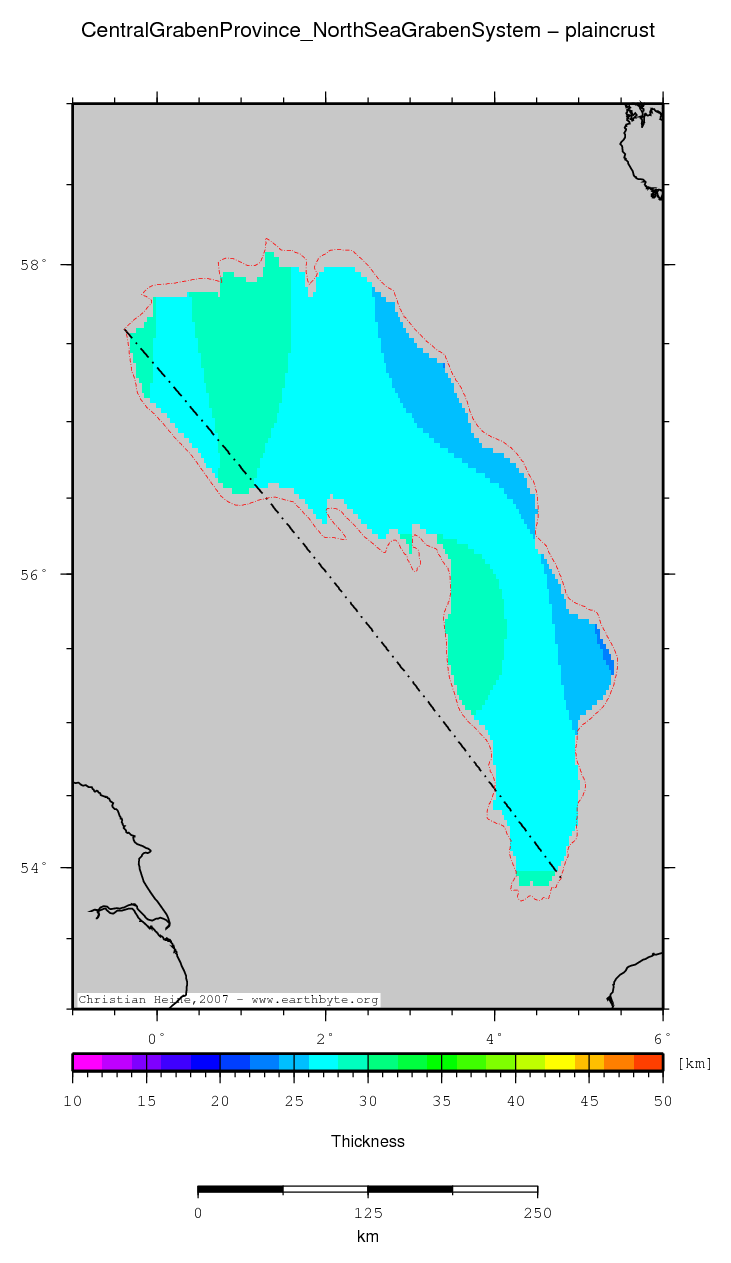 Central Graben Province (North Sea Graben System) location map