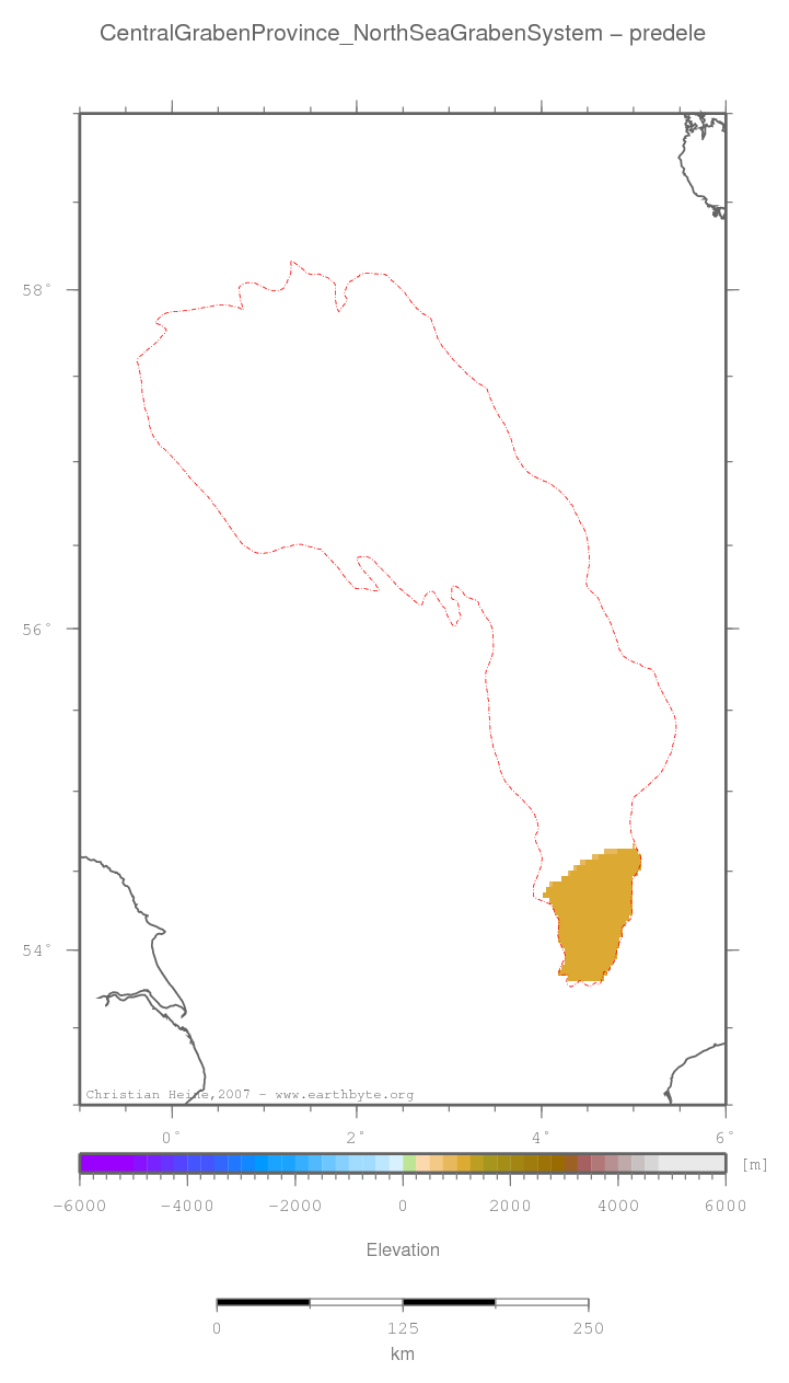 Central Graben Province (North Sea Graben System) location map