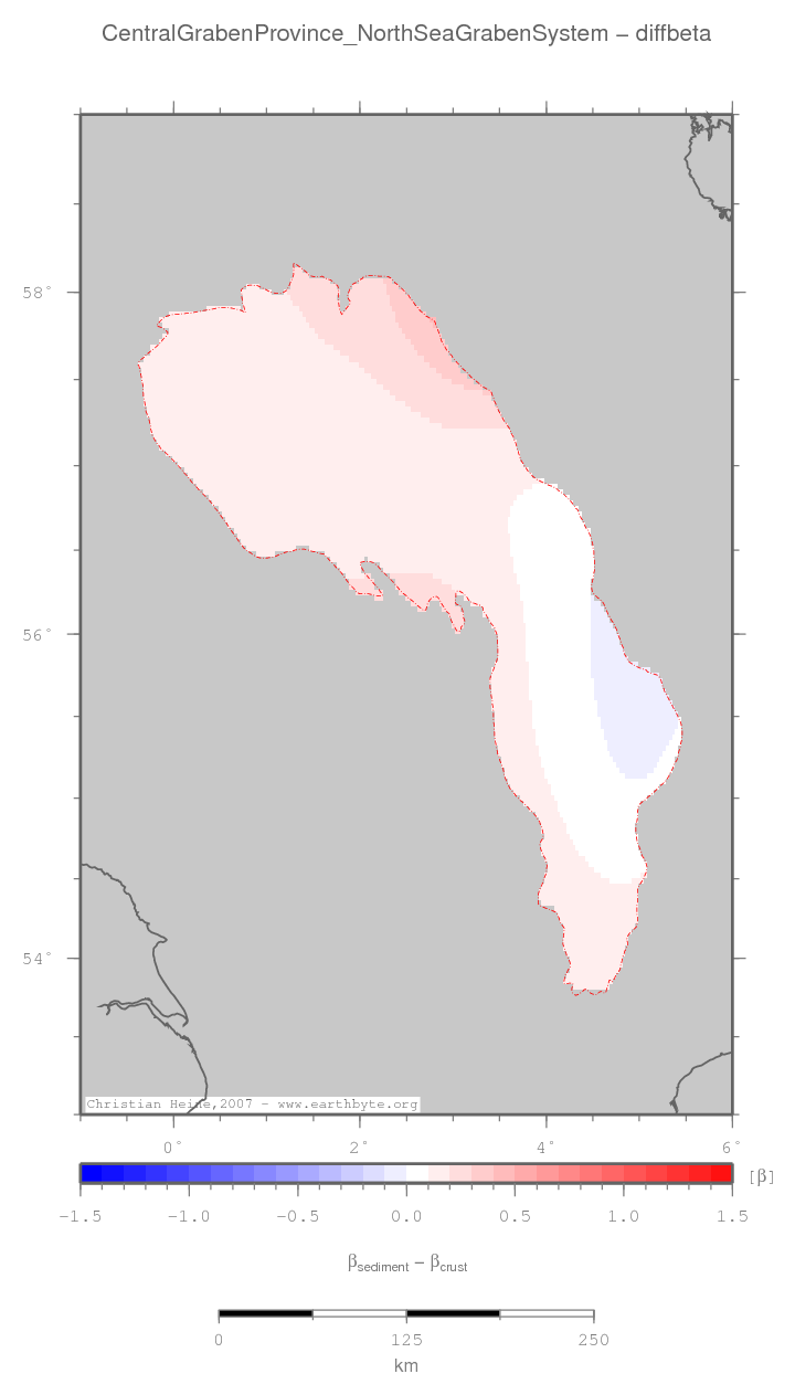 Central Graben Province (North Sea Graben System) location map