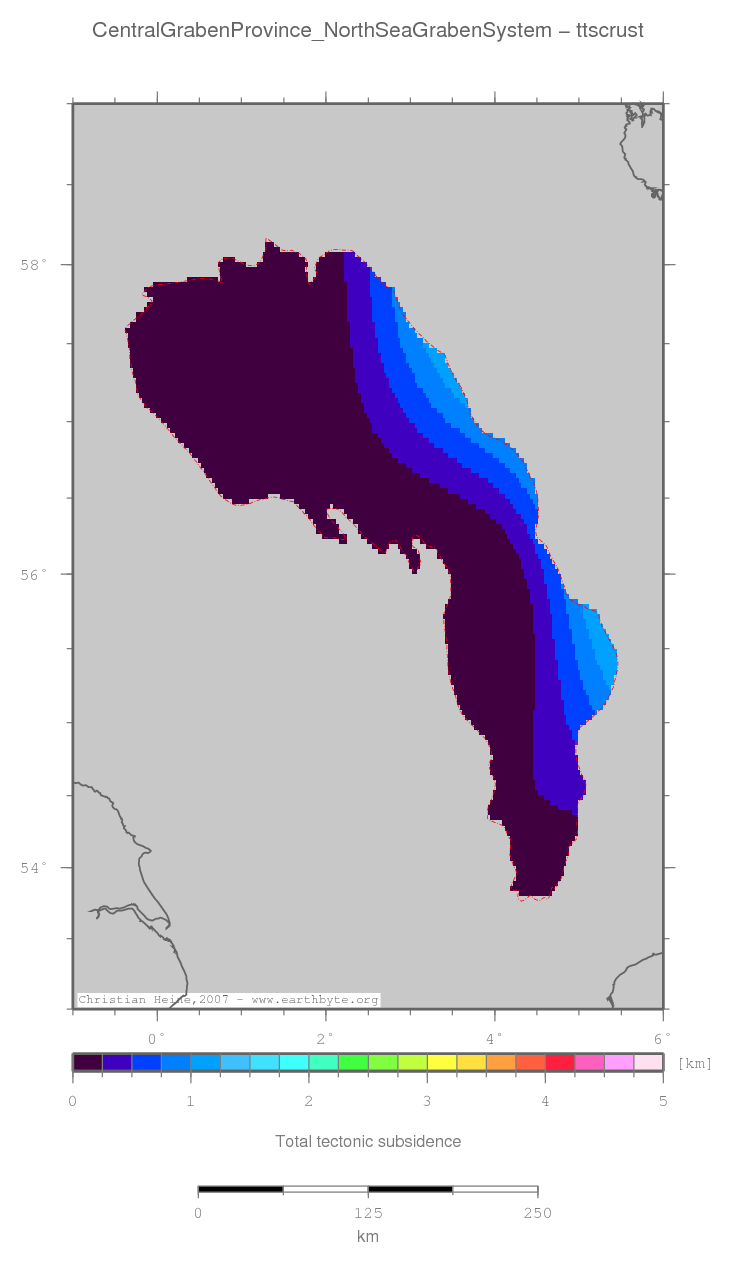 Central Graben Province (North Sea Graben System) location map