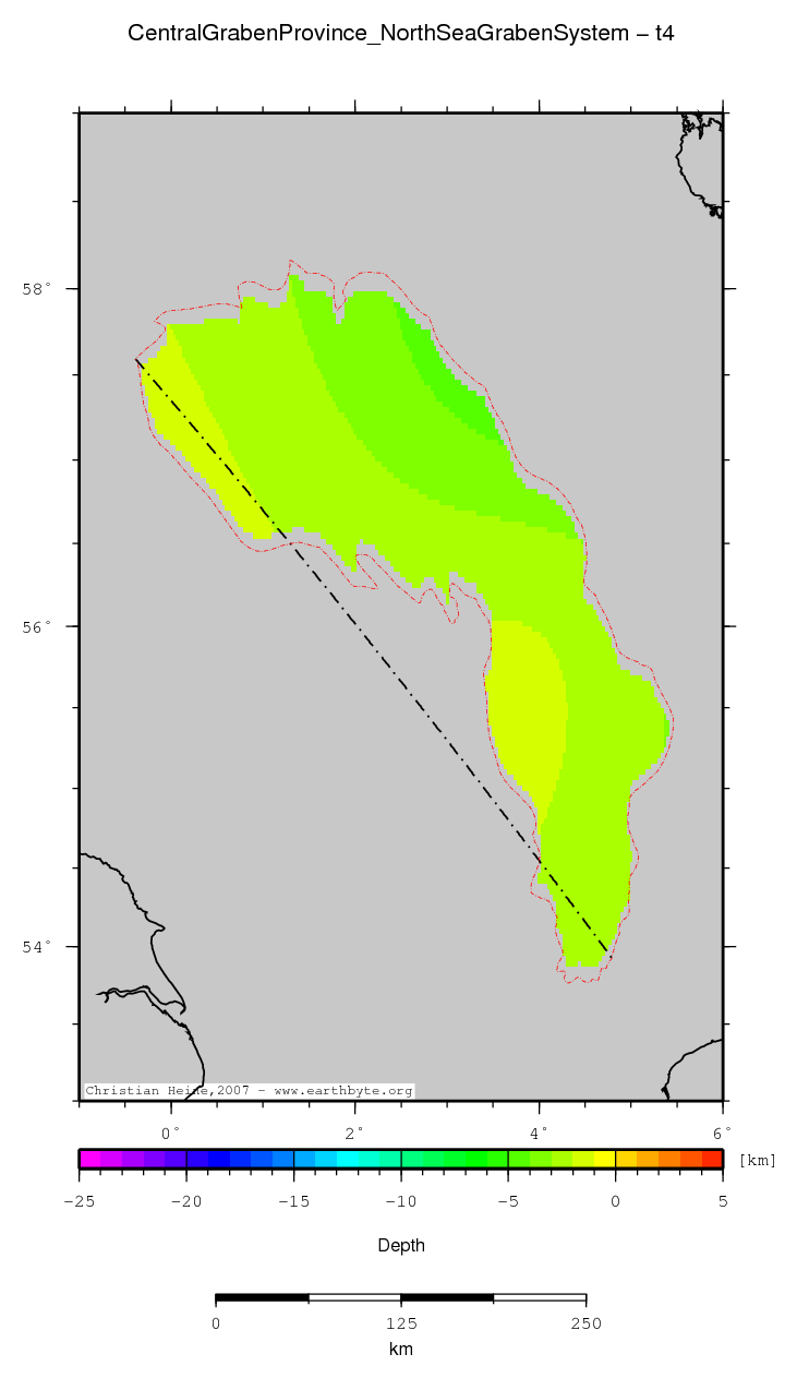 Central Graben Province (North Sea Graben System) location map