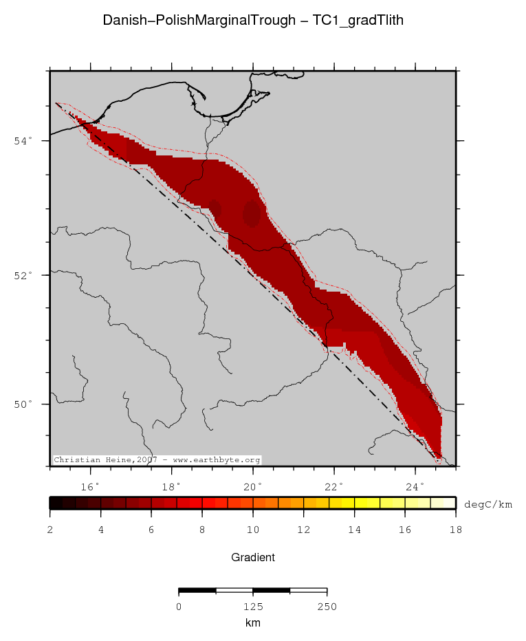 Danish-Polish Marginal Trough location map