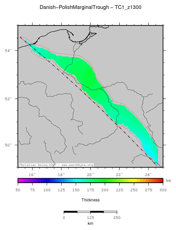 Danish-Polish Marginal Trough location map