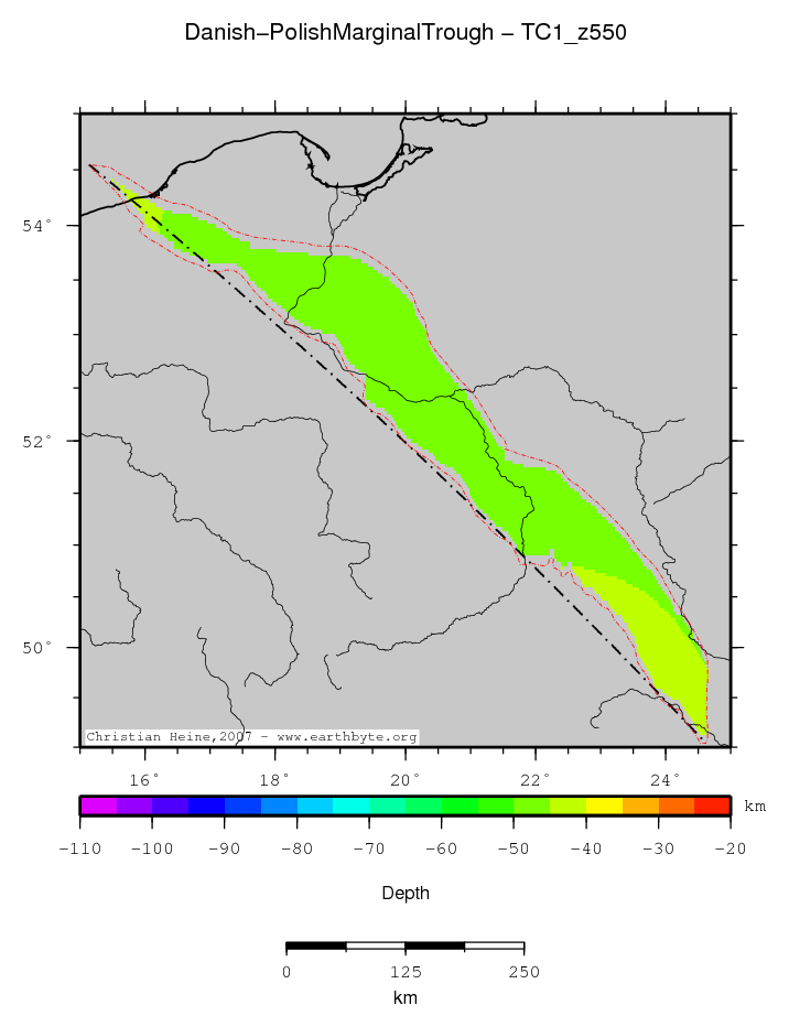 Danish-Polish Marginal Trough location map