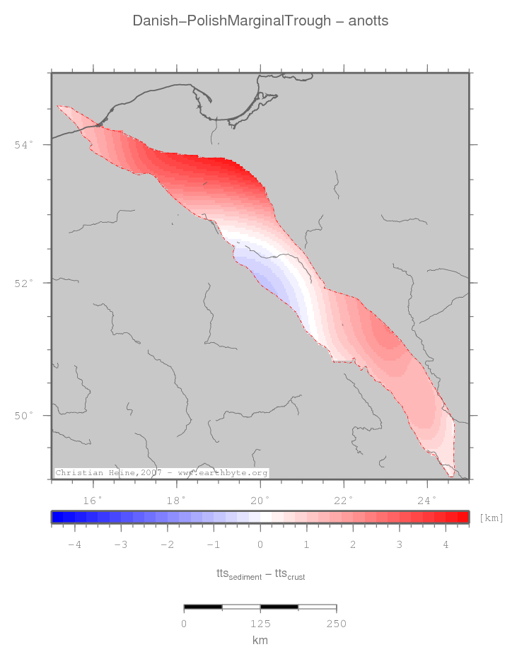 Danish-Polish Marginal Trough location map