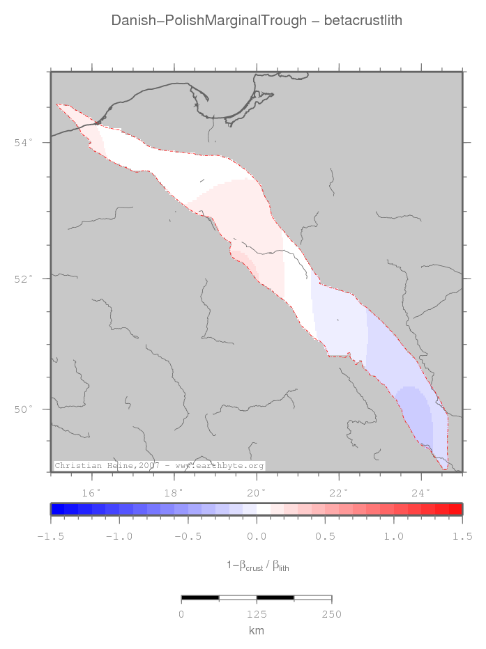 Danish-Polish Marginal Trough location map