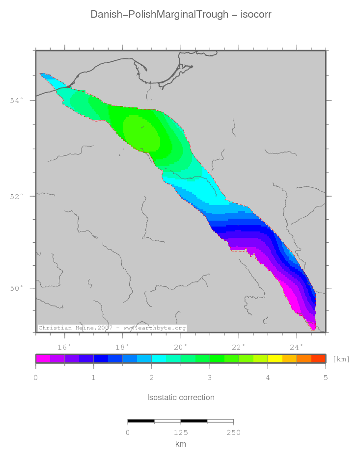 Danish-Polish Marginal Trough location map