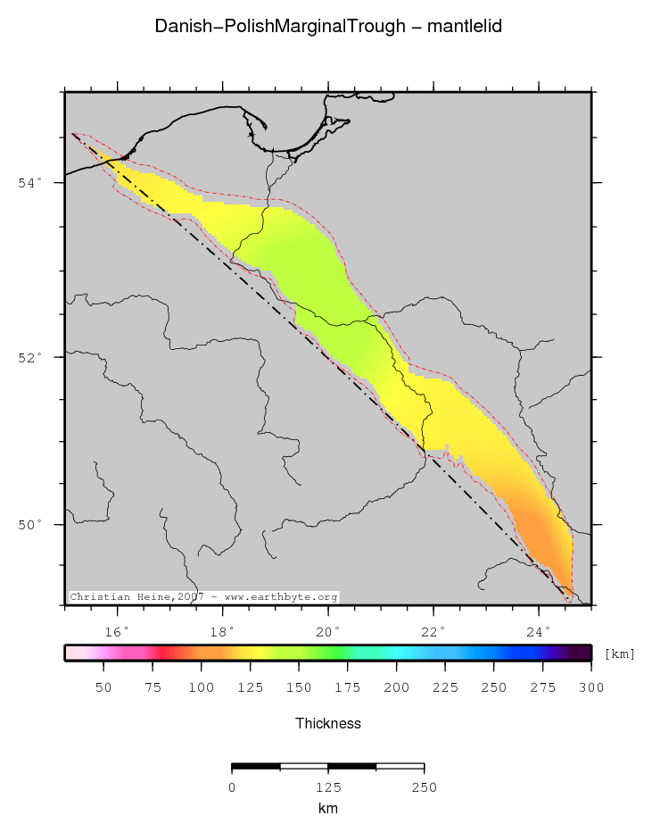 Danish-Polish Marginal Trough location map