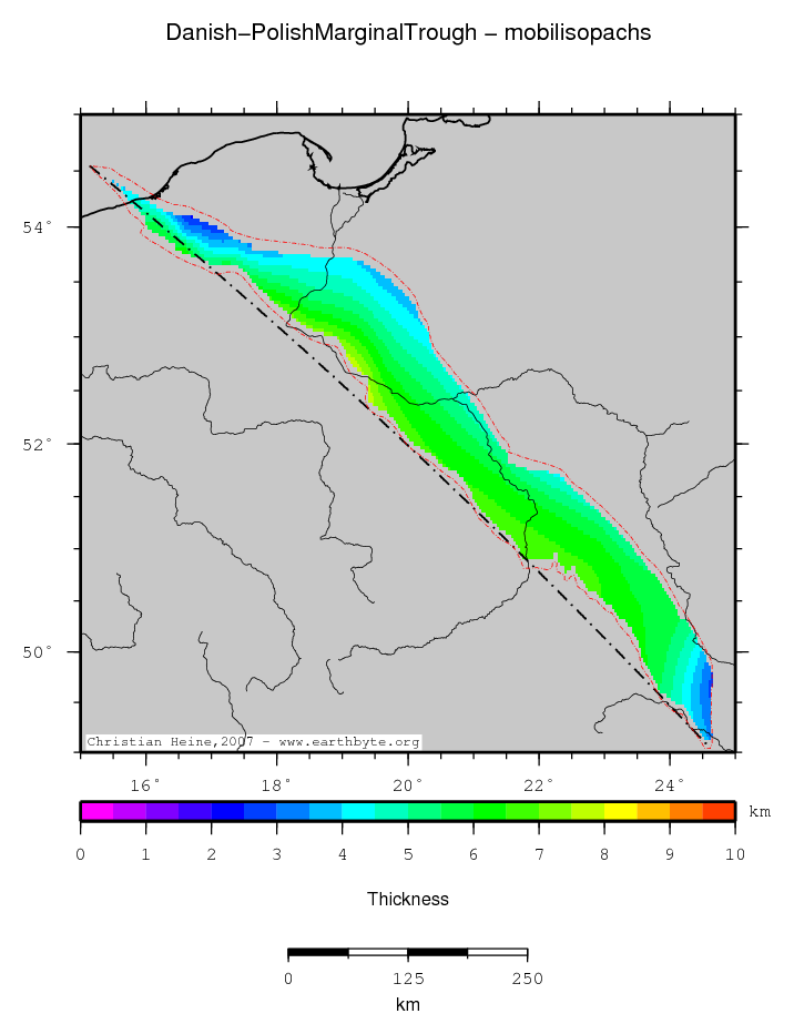 Danish-Polish Marginal Trough location map