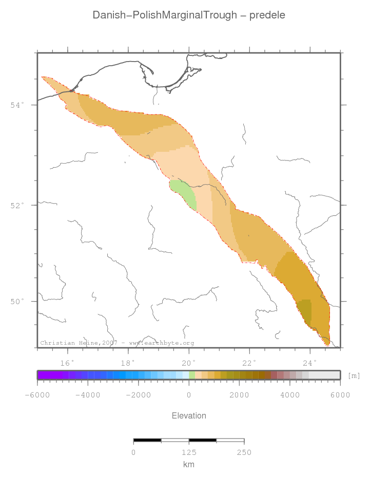 Danish-Polish Marginal Trough location map