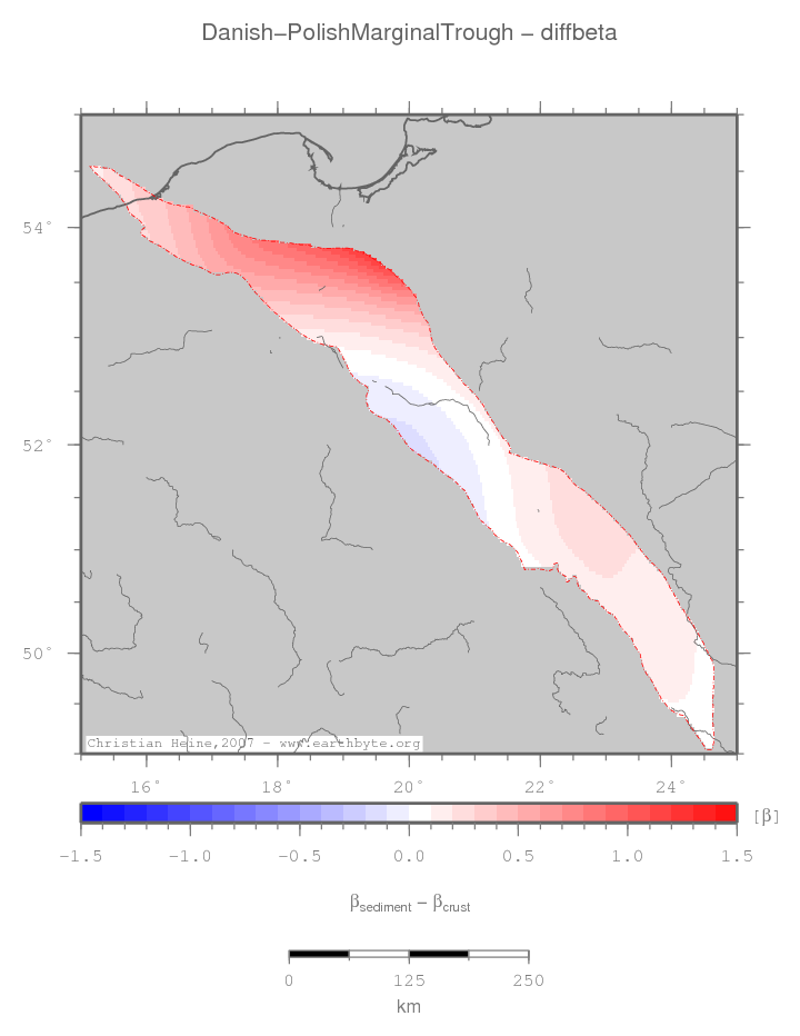 Danish-Polish Marginal Trough location map