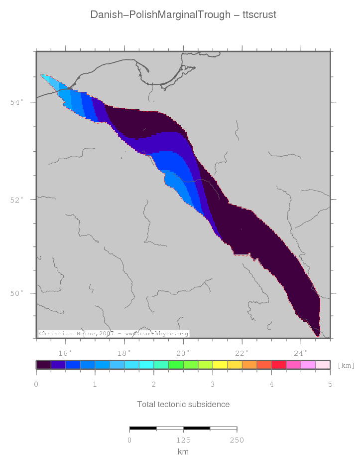 Danish-Polish Marginal Trough location map