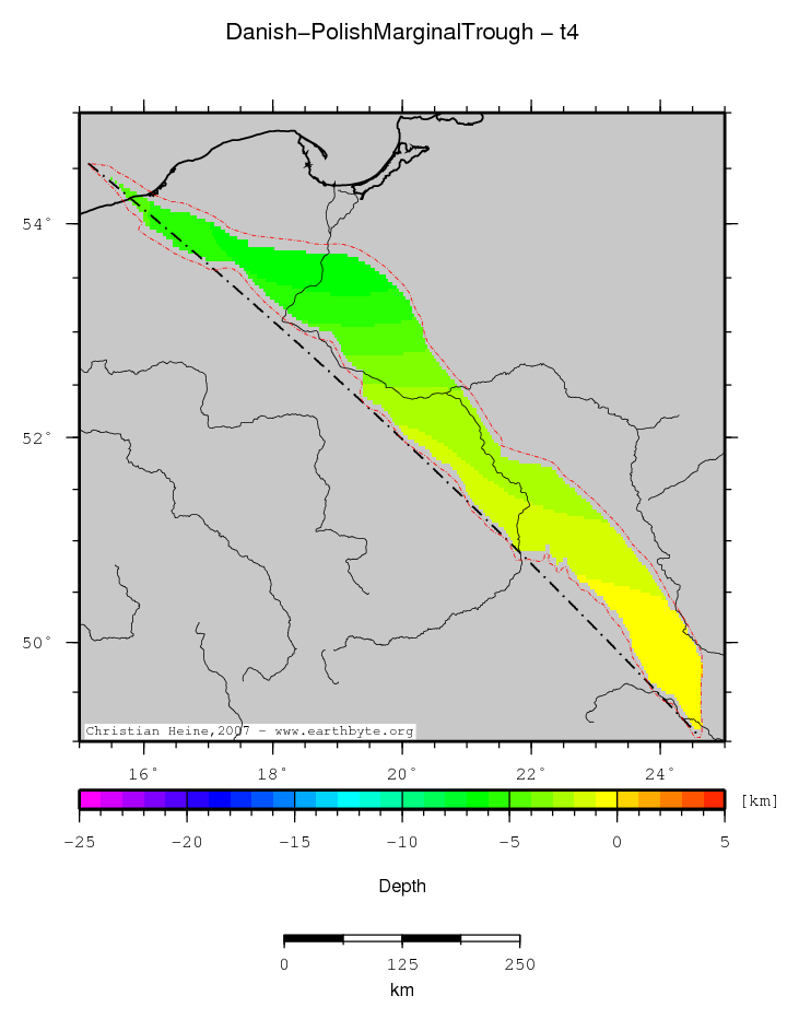 Danish-Polish Marginal Trough location map