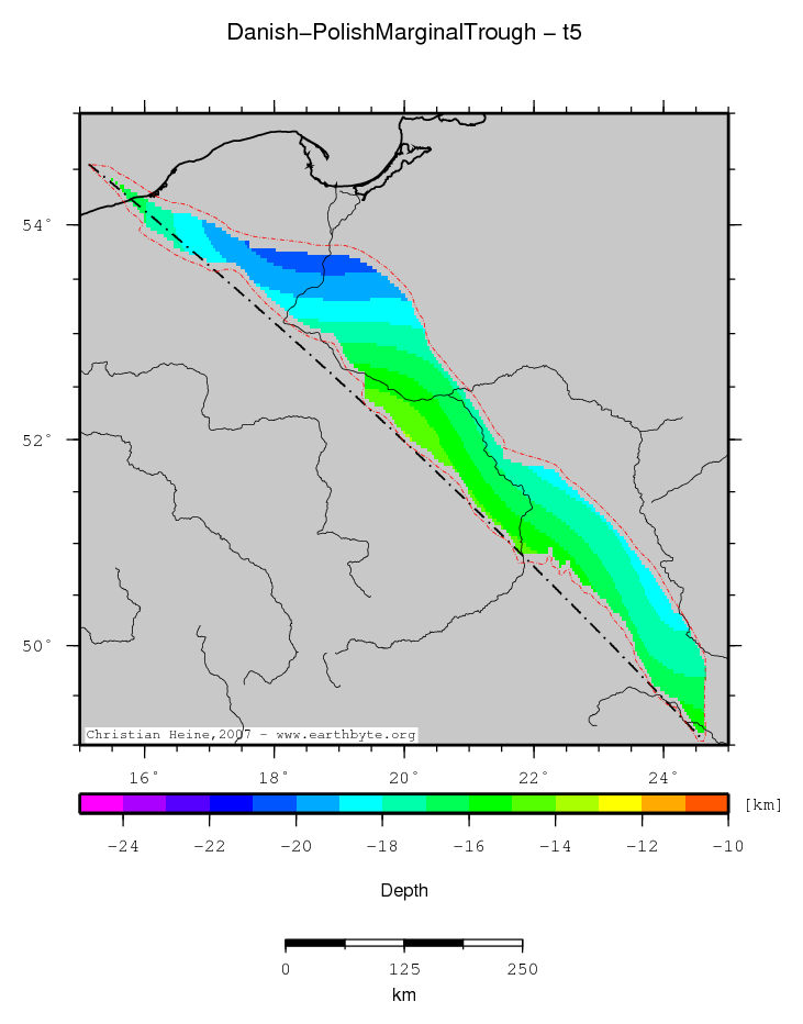 Danish-Polish Marginal Trough location map