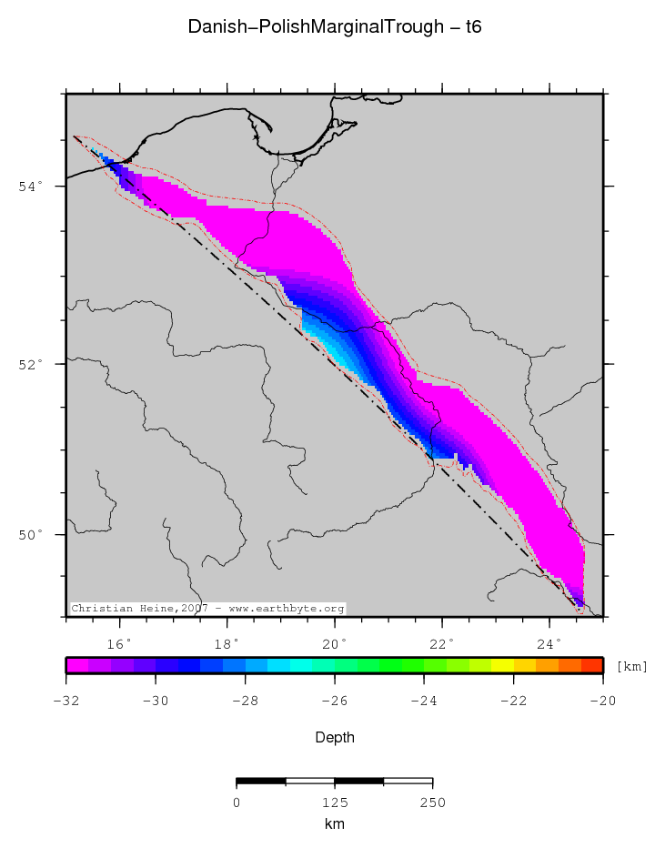 Danish-Polish Marginal Trough location map