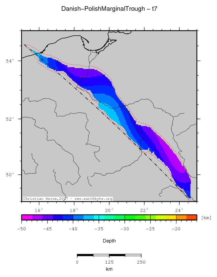 Danish-Polish Marginal Trough location map