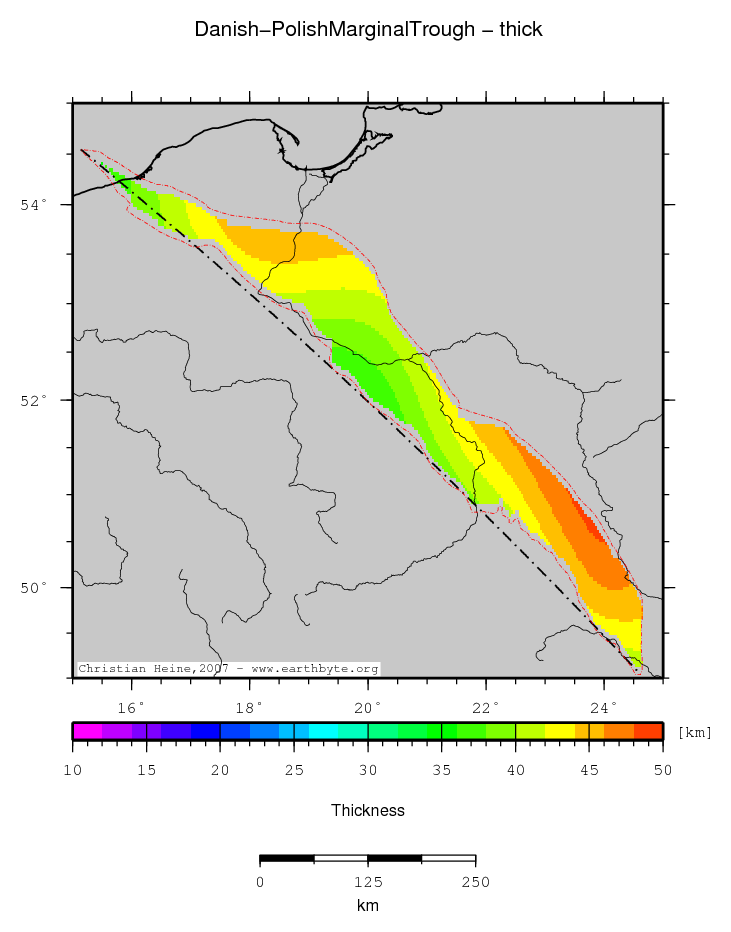 Danish-Polish Marginal Trough location map