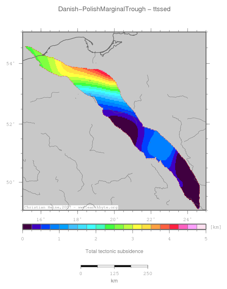 Danish-Polish Marginal Trough location map