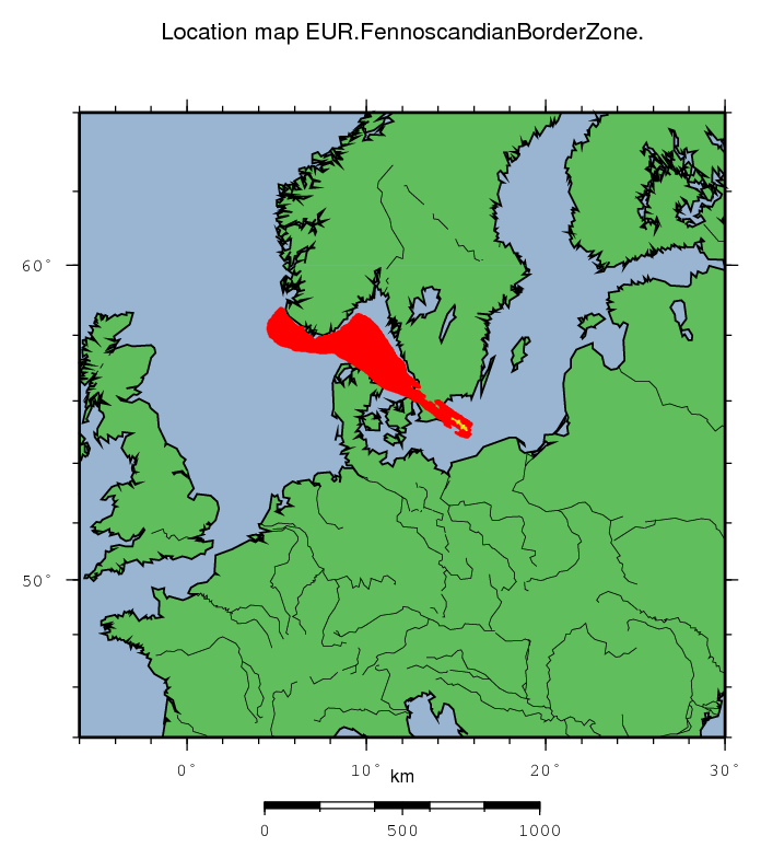 Fennoscandian Border Zone location map