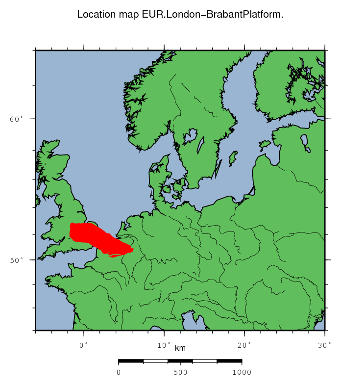 London-Brabant Platform location map