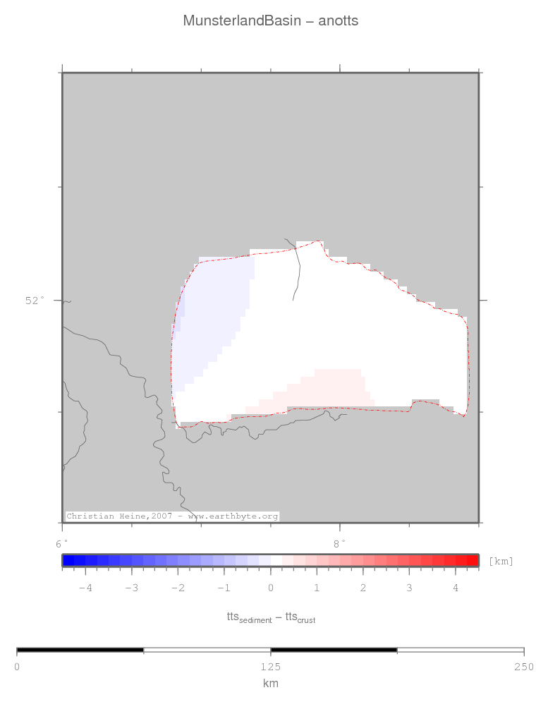 Munsterland Basin location map