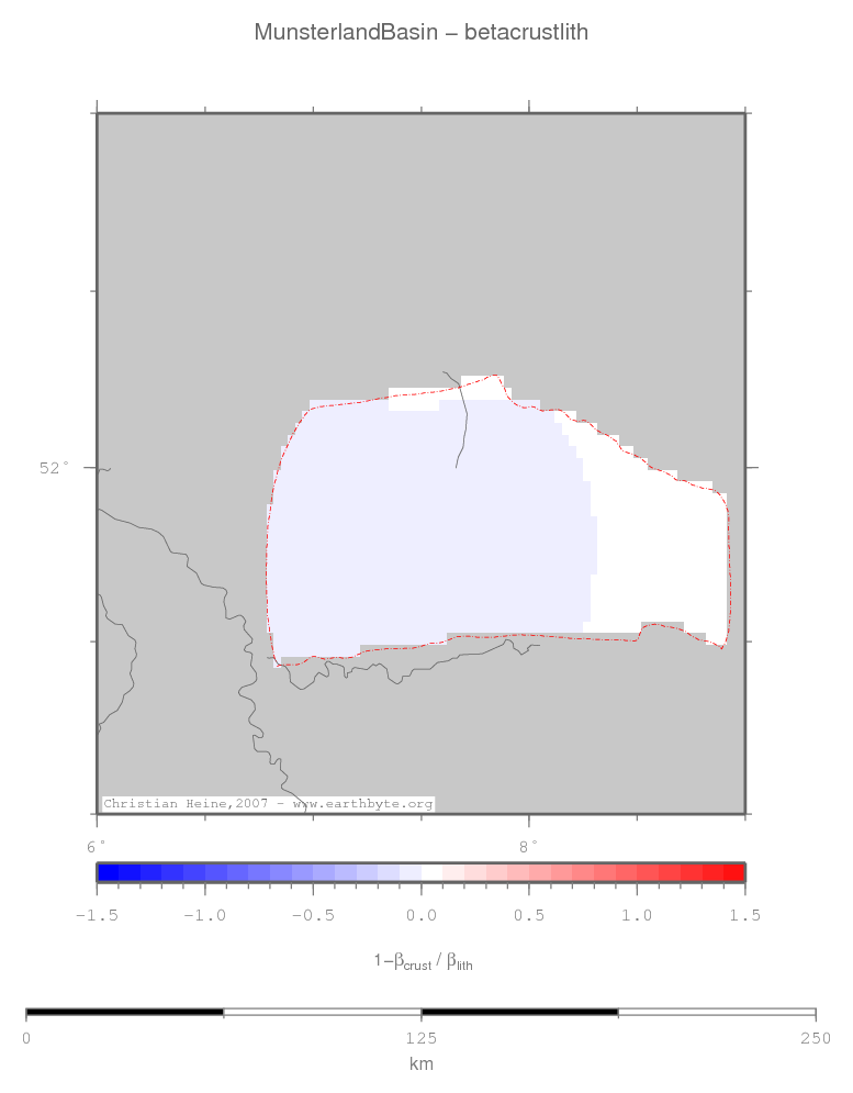 Munsterland Basin location map