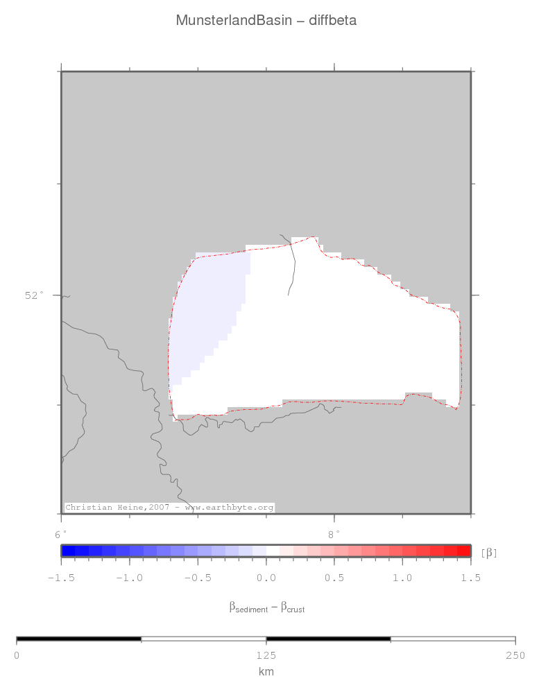 Munsterland Basin location map