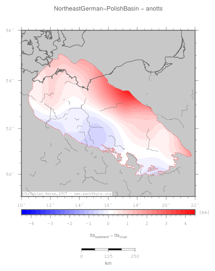 Northeast German-Polish Basin location map