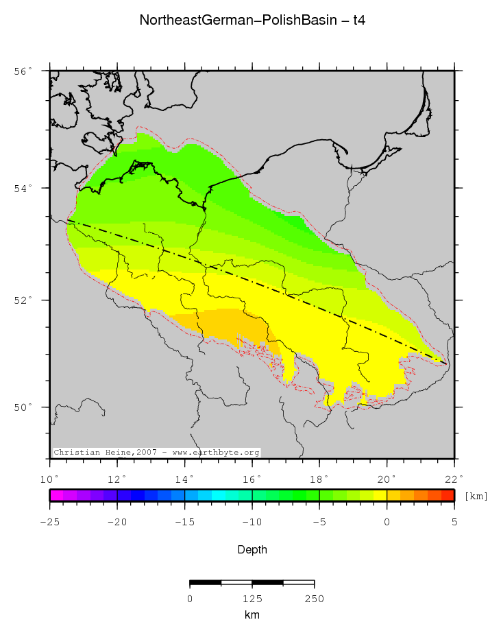 Northeast German-Polish Basin location map