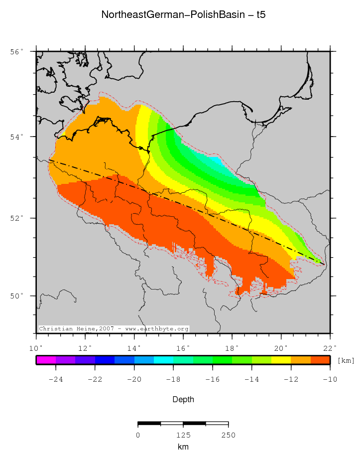 Northeast German-Polish Basin location map