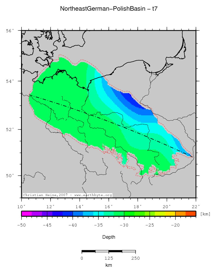 Northeast German-Polish Basin location map