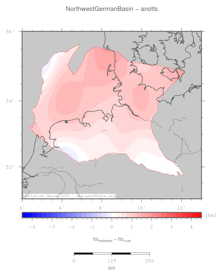 Northwest German Basin location map