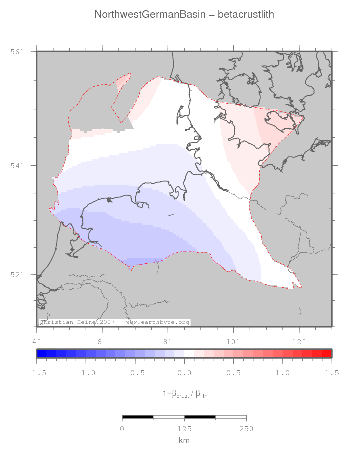 Northwest German Basin location map