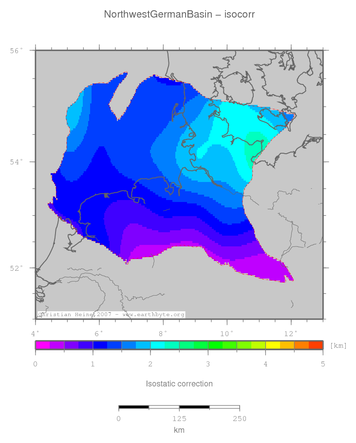 Northwest German Basin location map