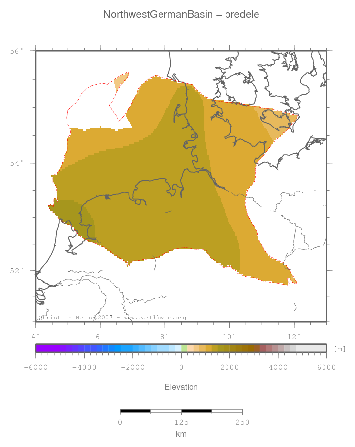 Northwest German Basin location map