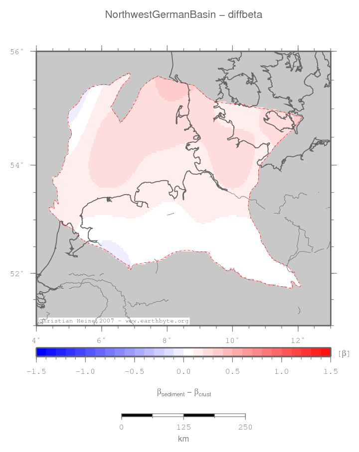 Northwest German Basin location map