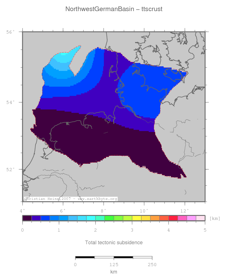 Northwest German Basin location map