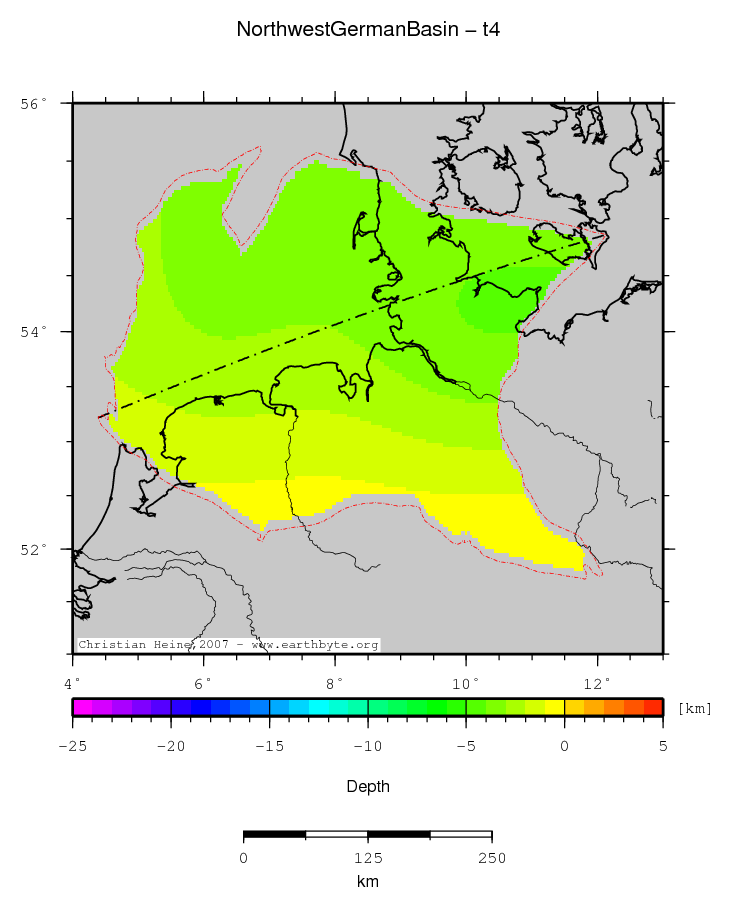 Northwest German Basin location map