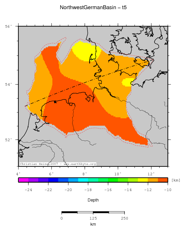 Northwest German Basin location map