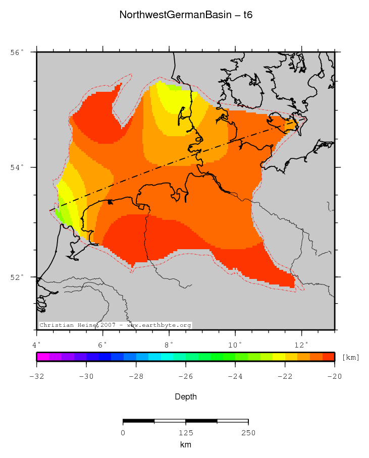 Northwest German Basin location map