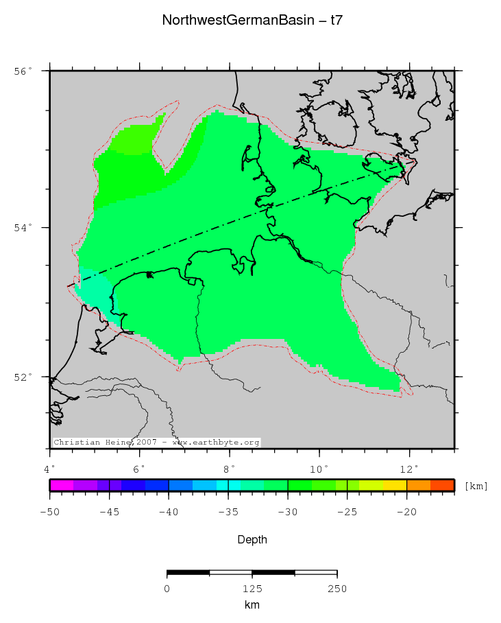 Northwest German Basin location map