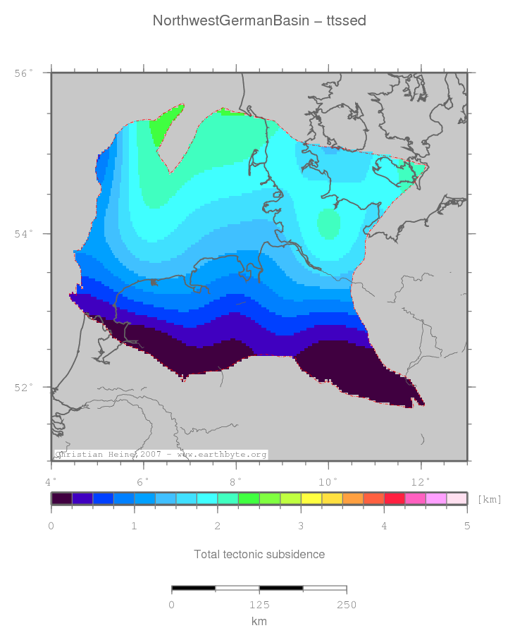 Northwest German Basin location map